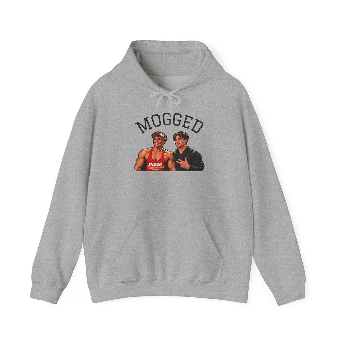 Looxmaxer Frame Mog Hoodie - MOGGED Graphic Hooded Sweatshirt