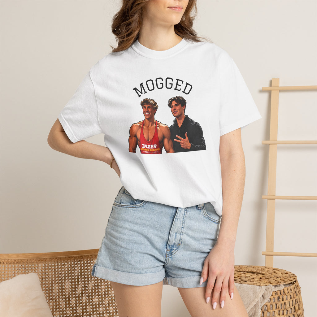 Looxmaxer Frame Mog Tee-Shirt - MOGGED Graphic Tee