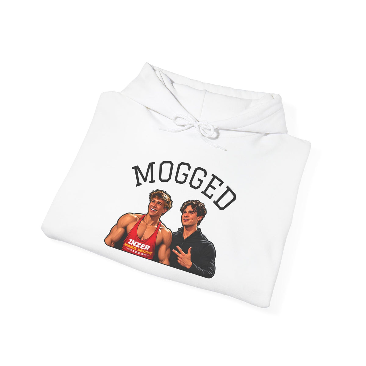 Looxmaxer Frame Mog Hoodie - MOGGED Graphic Hooded Sweatshirt
