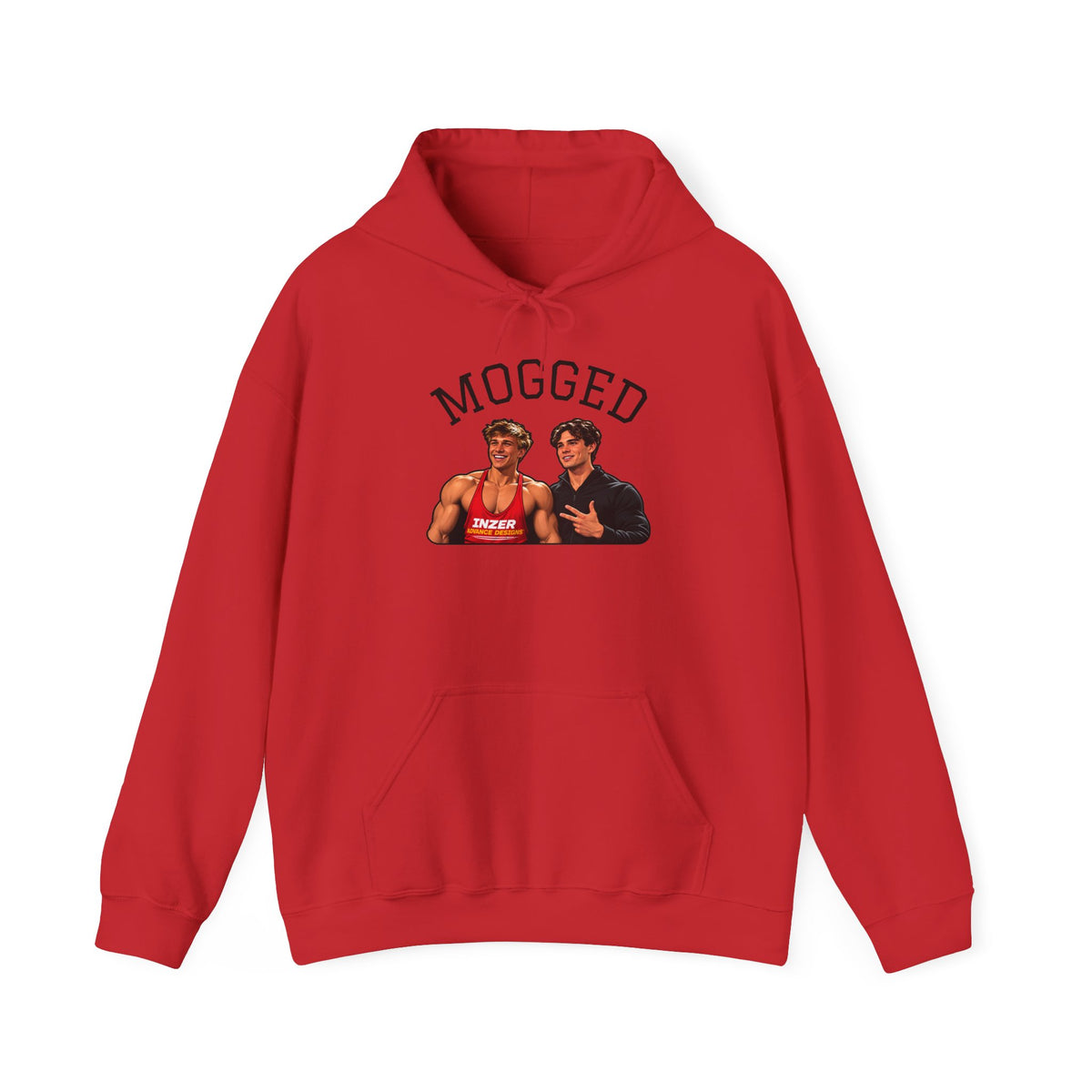 Looxmaxer Frame Mog Hoodie - MOGGED Graphic Hooded Sweatshirt