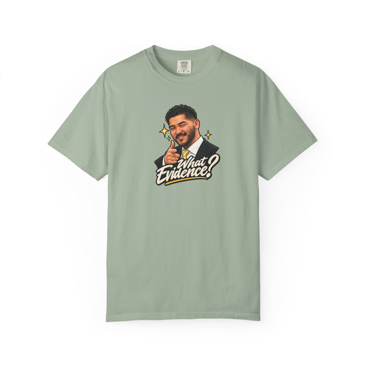 What Evidence? Graphic T-Shirt – Vintage Host Face Design