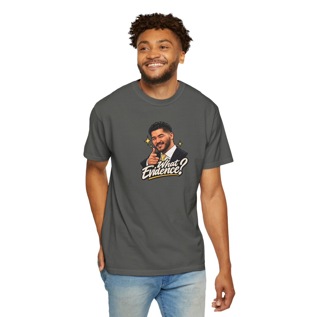 What Evidence? Graphic T-Shirt – Vintage Host Face Design