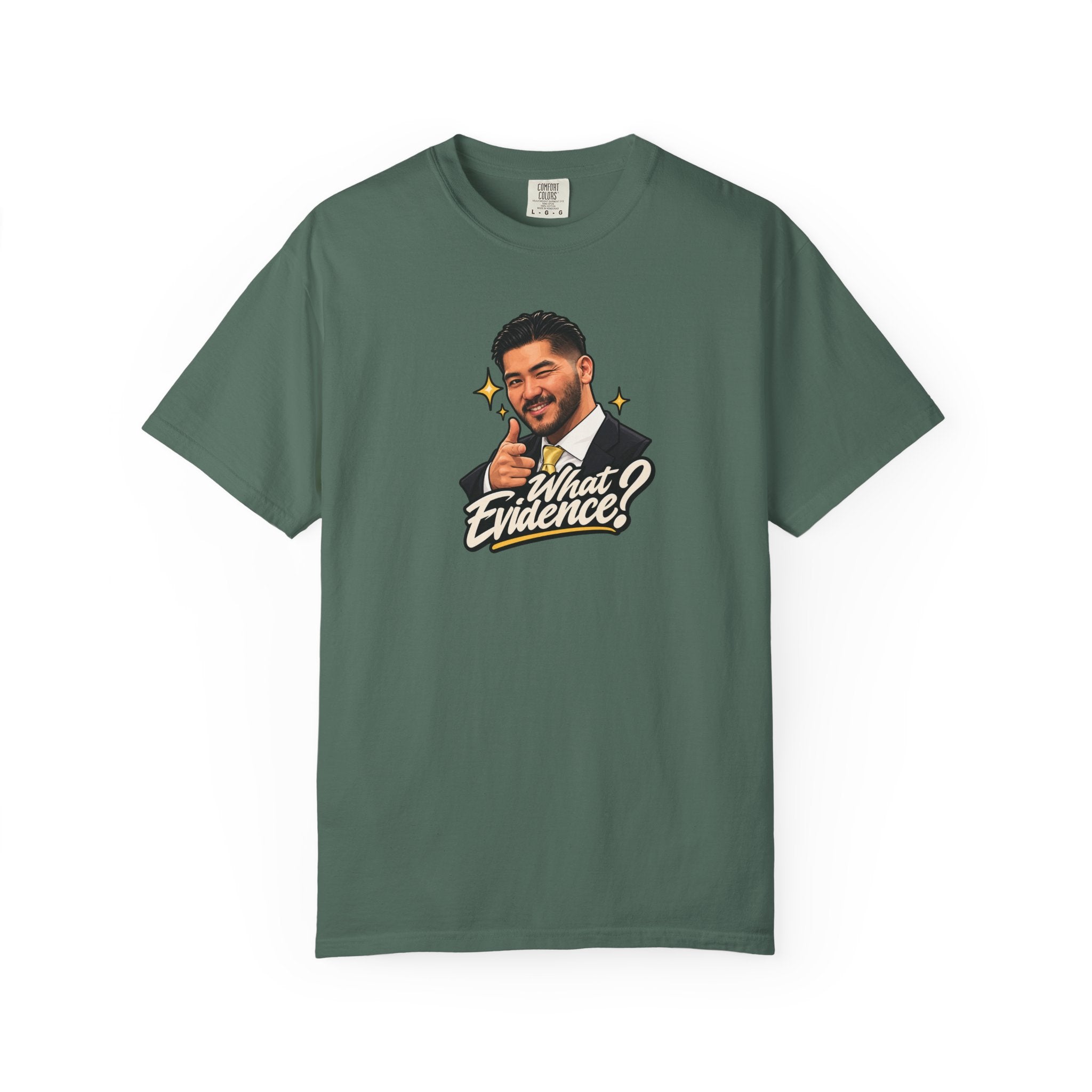 What Evidence? Graphic T-Shirt – Vintage Host Face Design
