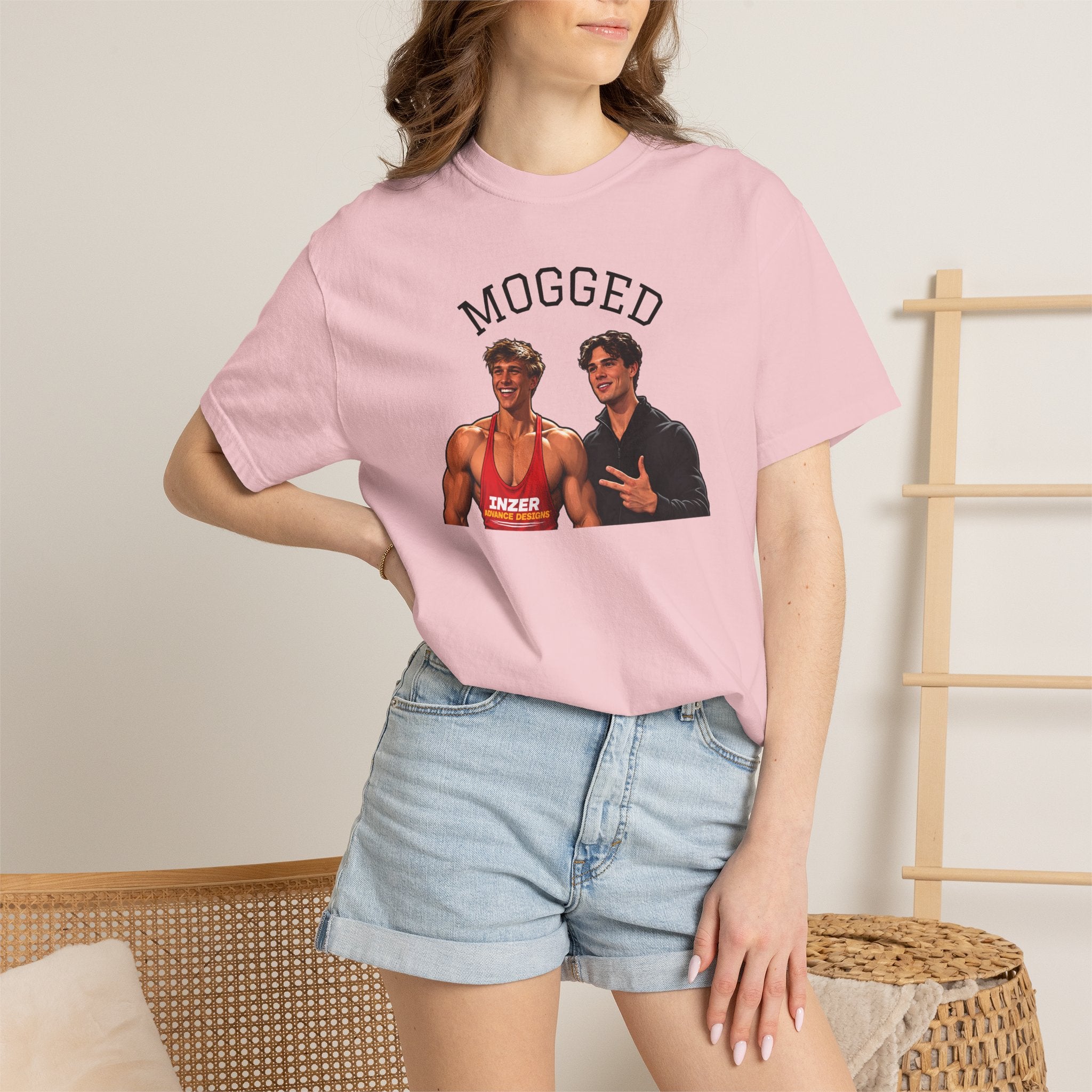 Looxmaxer Frame Mog Tee-Shirt - MOGGED Graphic Tee