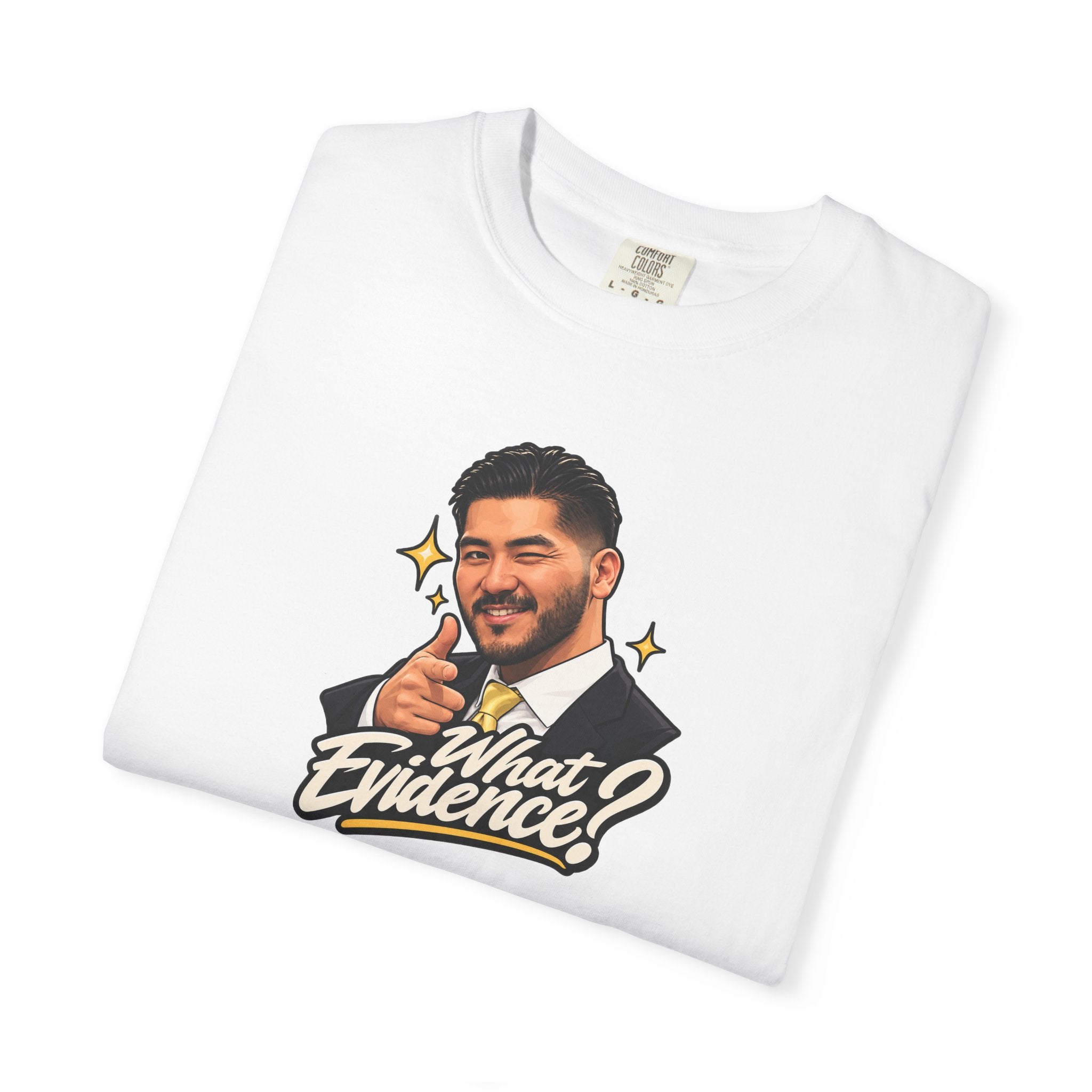 What Evidence? Graphic T-Shirt – Vintage Host Face Design