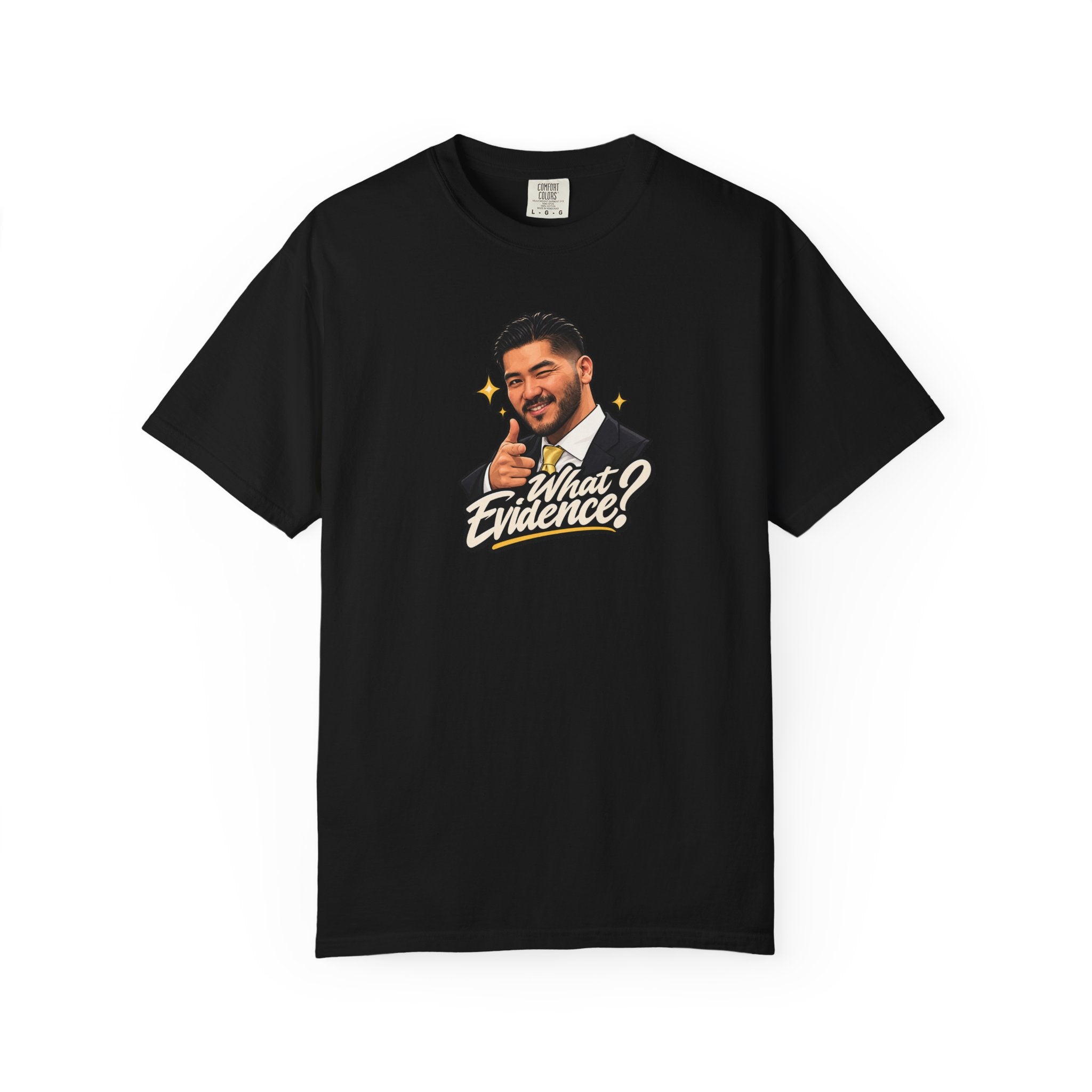 What Evidence? Graphic T-Shirt – Vintage Host Face Design