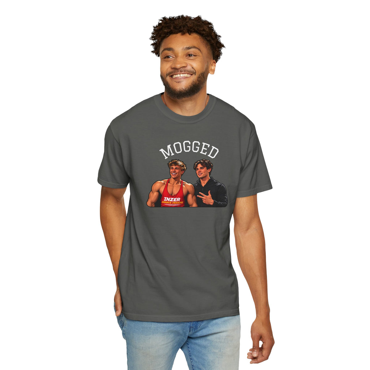 Looxmaxer Frame Mog Tee-Shirt - MOGGED Graphic Tee