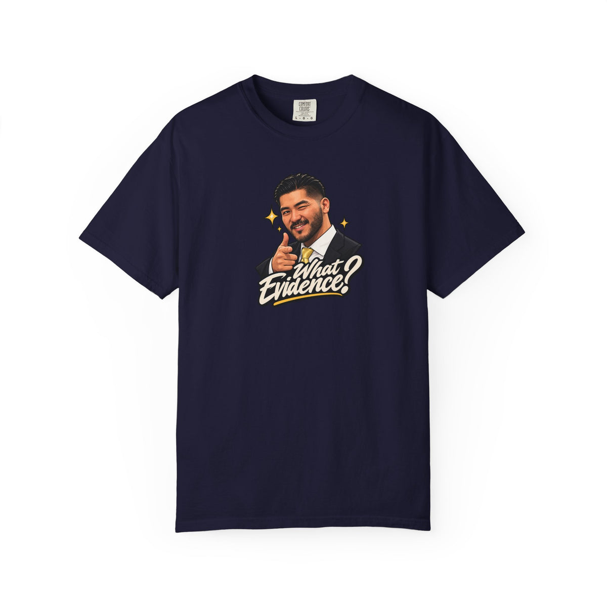 What Evidence? Graphic T-Shirt – Vintage Host Face Design