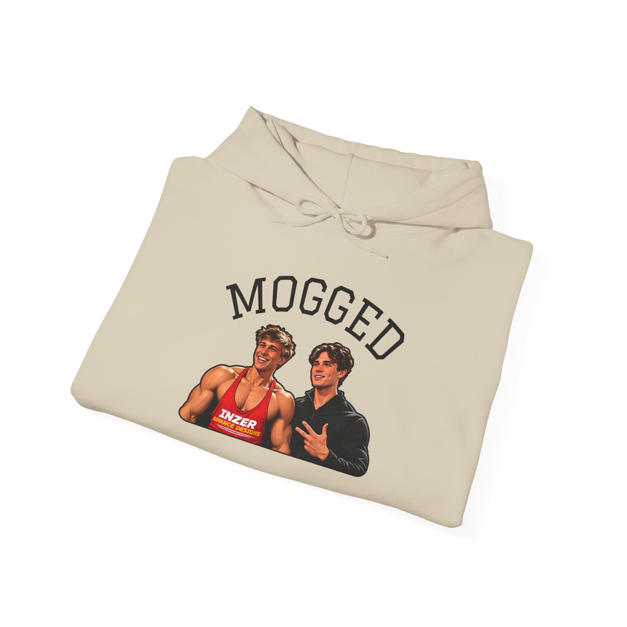 Looxmaxer Frame Mog Hoodie - MOGGED Graphic Hooded Sweatshirt