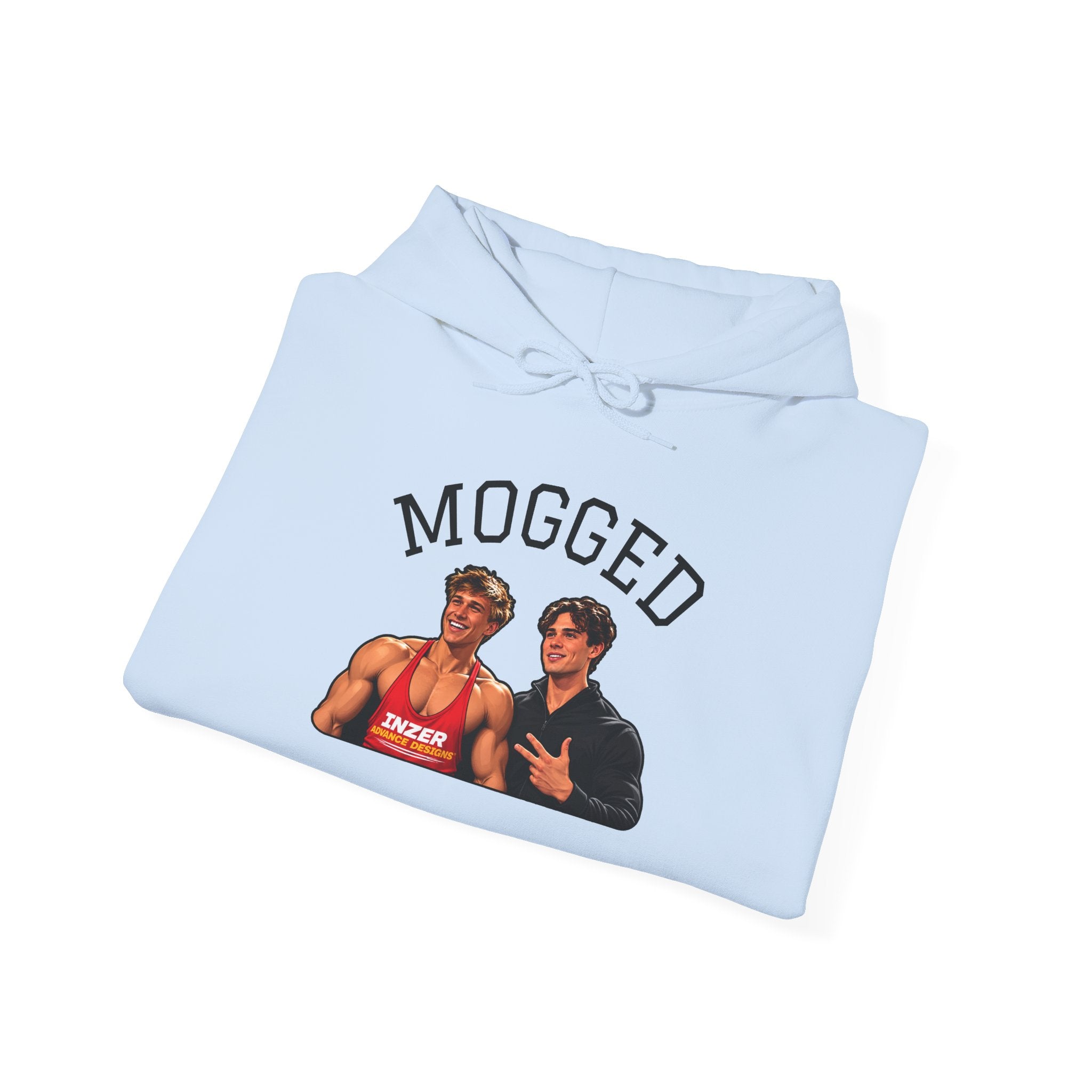 Looxmaxer Frame Mog Hoodie - MOGGED Graphic Hooded Sweatshirt