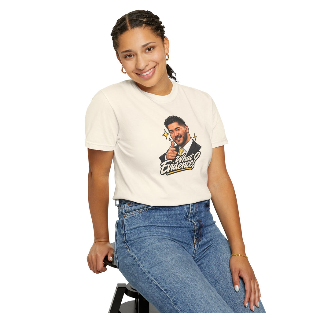 What Evidence? Graphic T-Shirt – Vintage Host Face Design