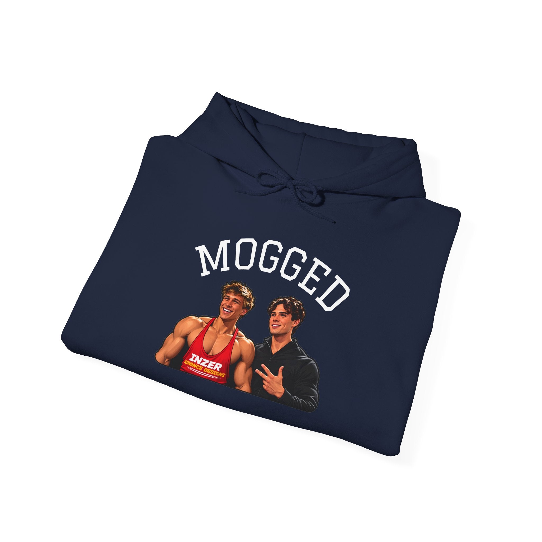 Looxmaxer Frame Mog Hoodie - MOGGED Graphic Hooded Sweatshirt