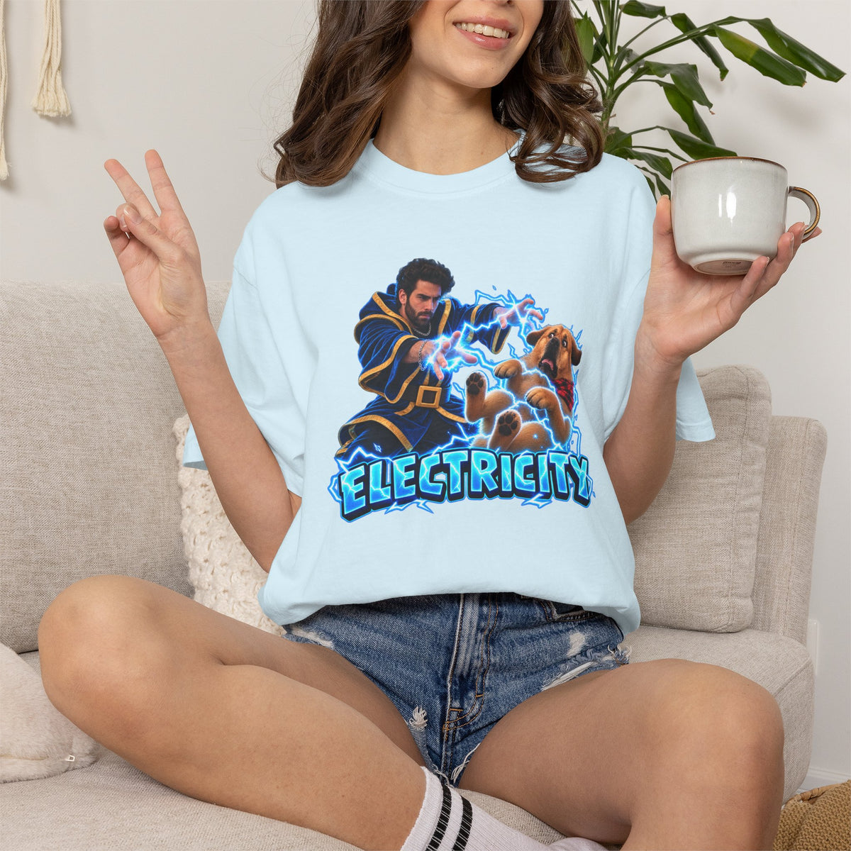 Electricity Mage T-Shirt — Streamer Graphic Tee