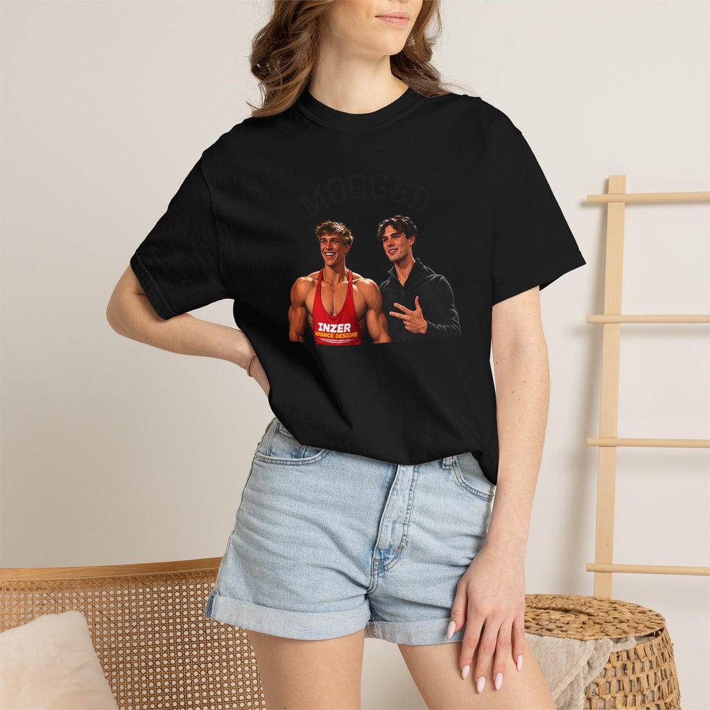 Looxmaxer Frame Mog Tee-Shirt - MOGGED Graphic Tee