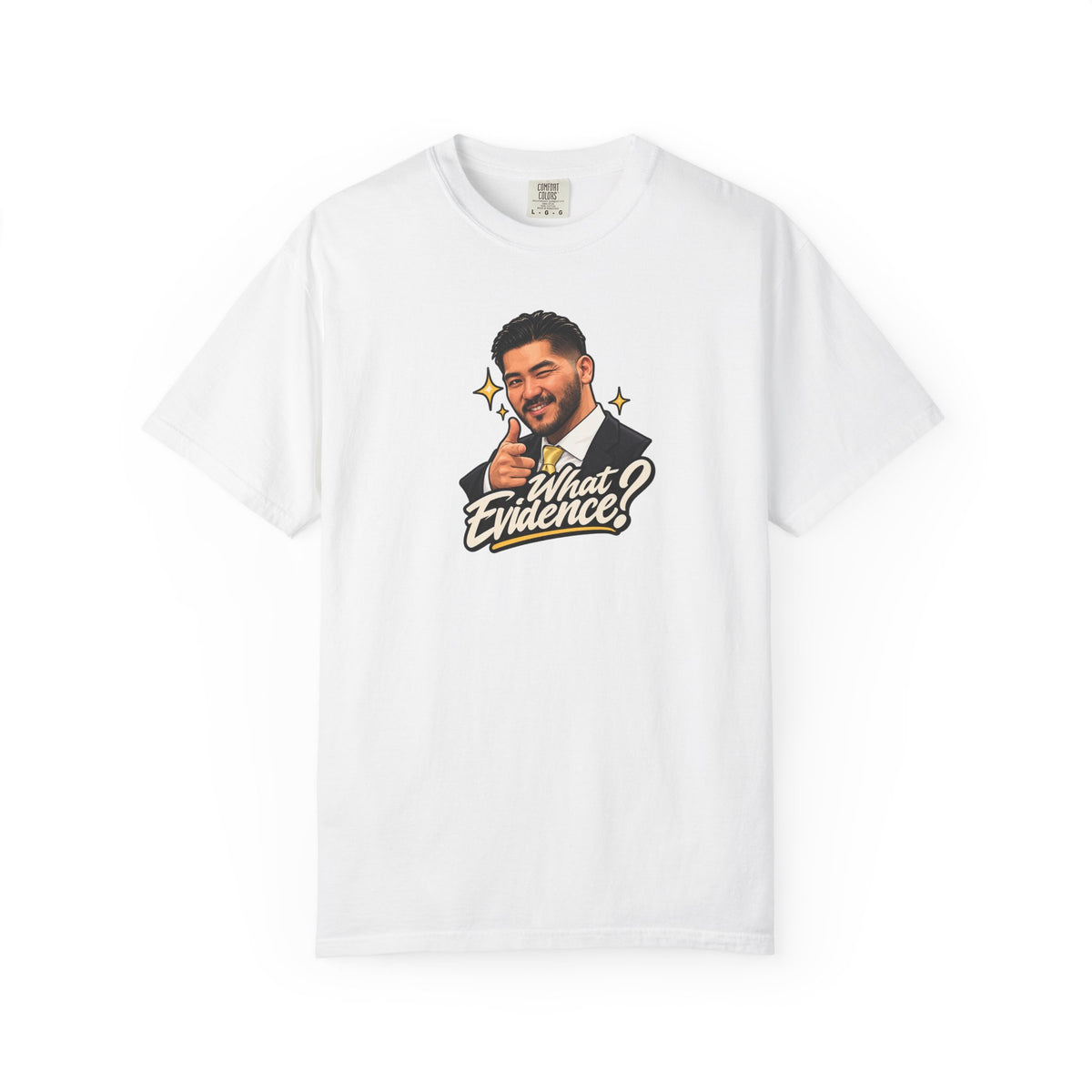 What Evidence? Graphic T-Shirt – Vintage Host Face Design