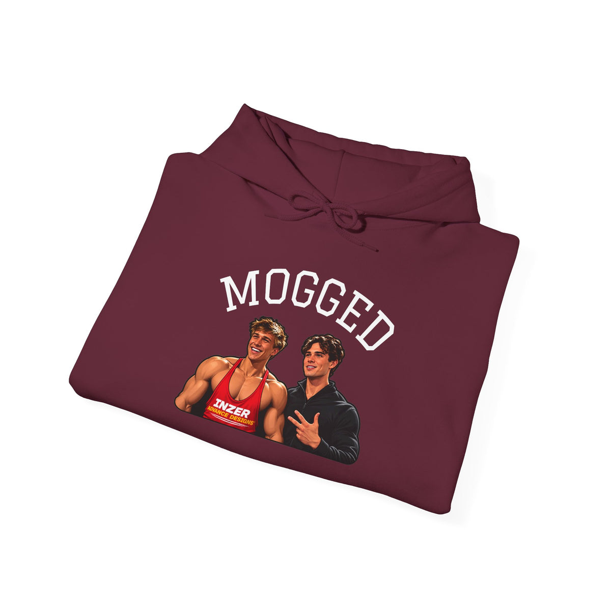 Looxmaxer Frame Mog Hoodie - MOGGED Graphic Hooded Sweatshirt