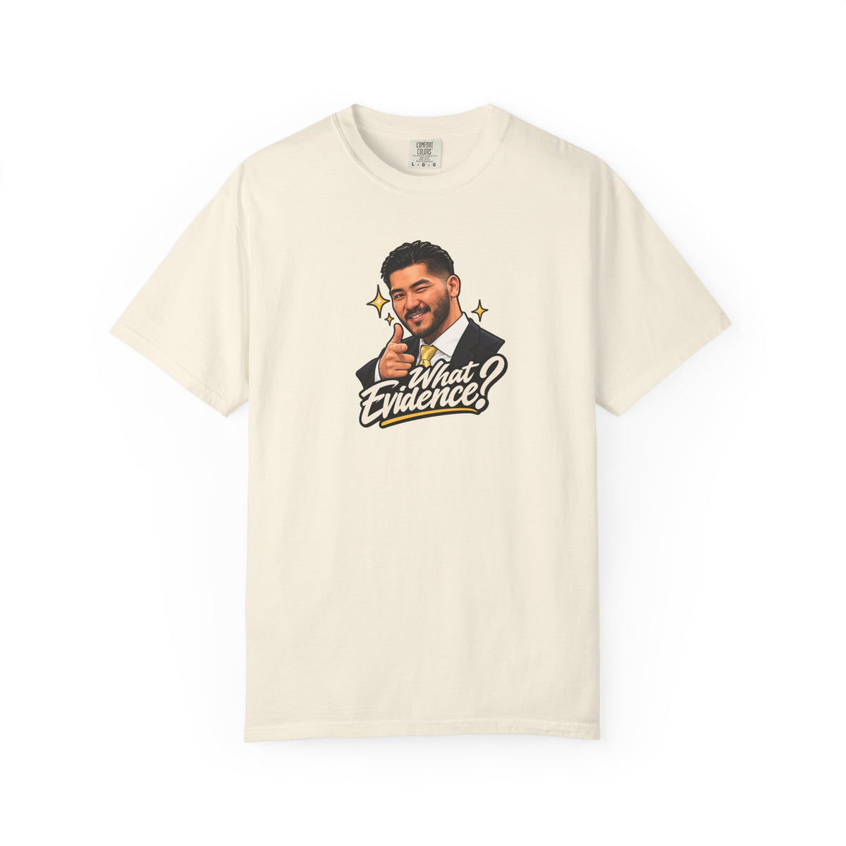 What Evidence? Graphic T-Shirt – Vintage Host Face Design
