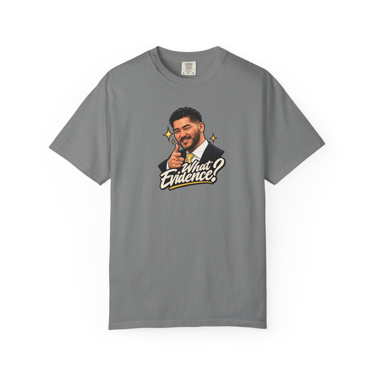 What Evidence? Graphic T-Shirt – Vintage Host Face Design