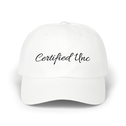 Certified Uncle Dad Cap – Embroidered Script Baseball Hat