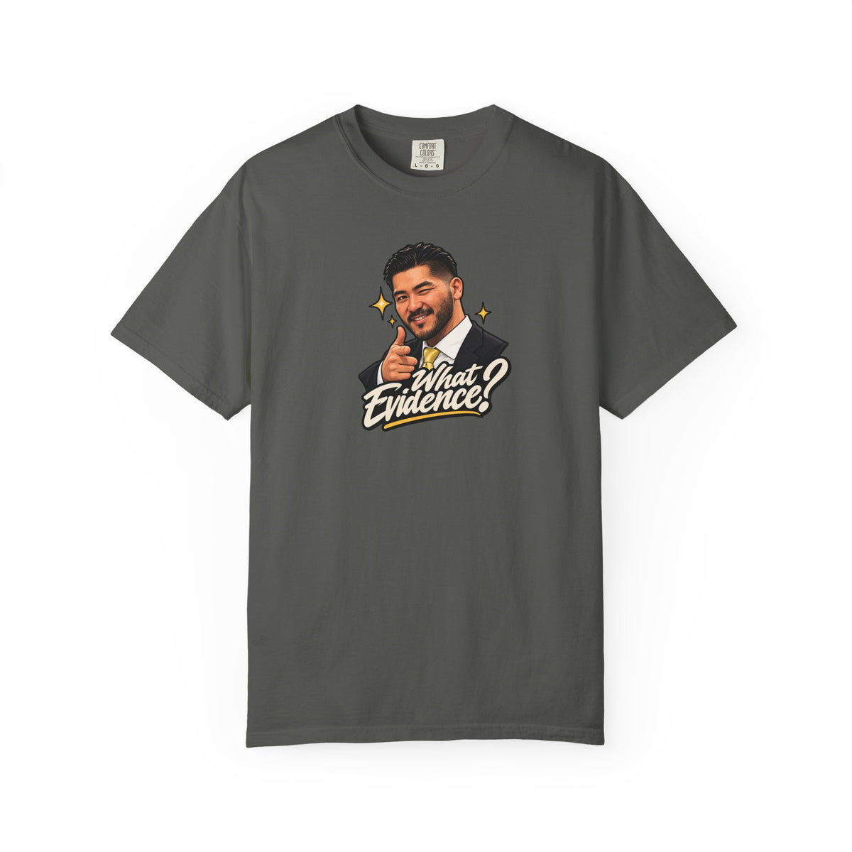 What Evidence? Graphic T-Shirt – Vintage Host Face Design