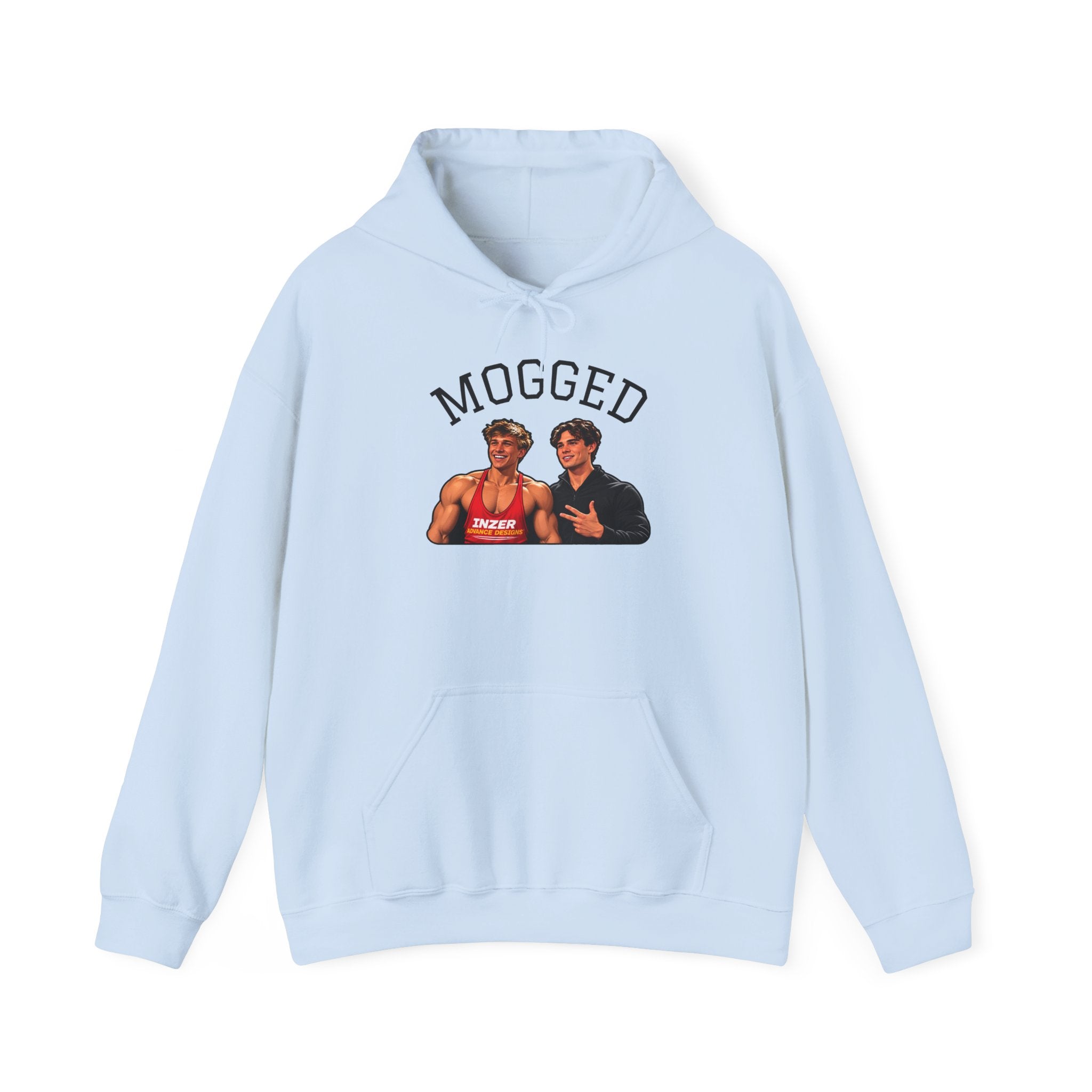 Looxmaxer Frame Mog Hoodie - MOGGED Graphic Hooded Sweatshirt