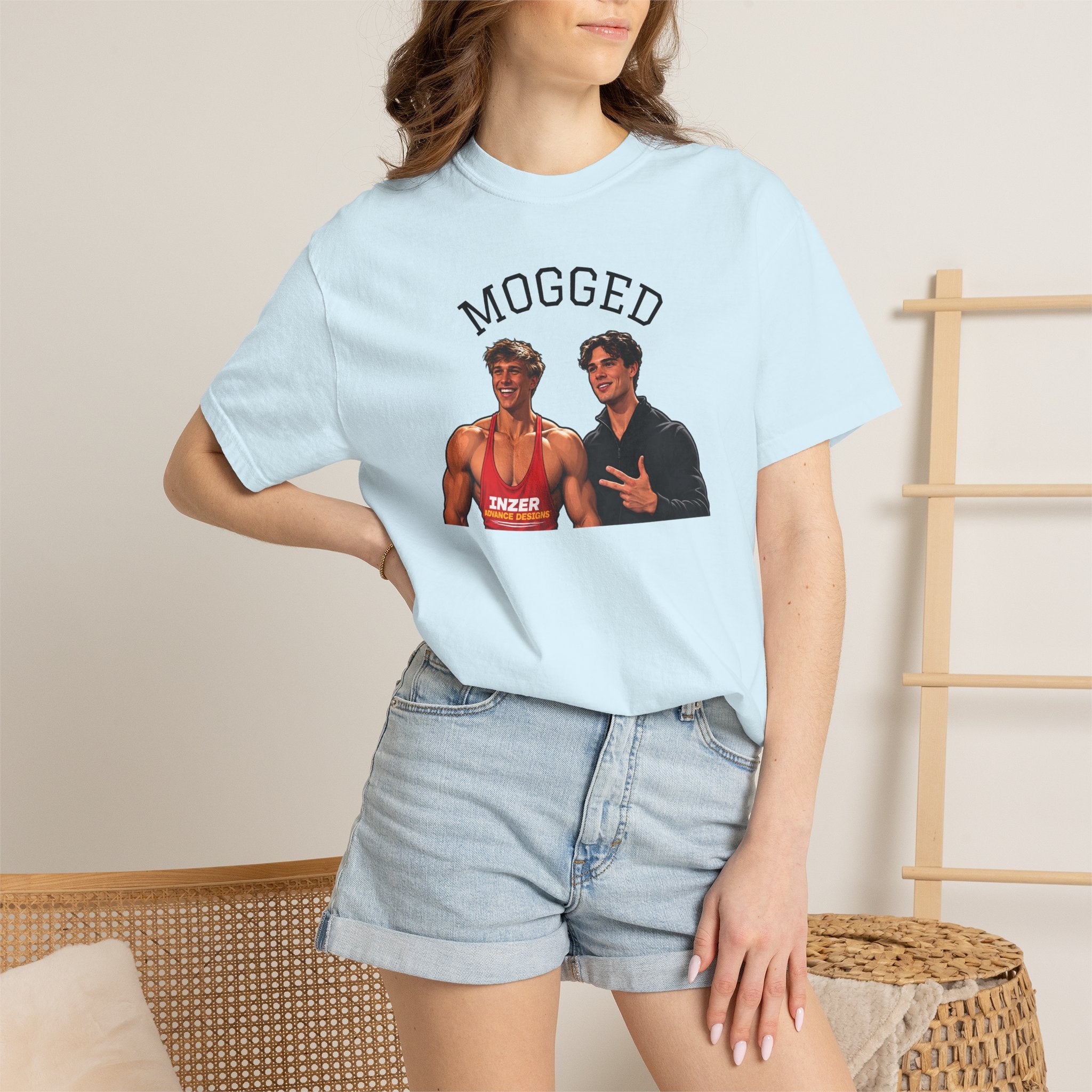 Looxmaxer Frame Mog Tee-Shirt - MOGGED Graphic Tee