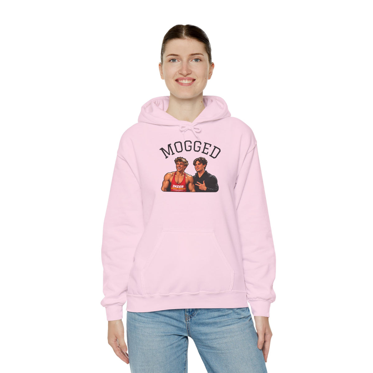 Looxmaxer Frame Mog Hoodie - MOGGED Graphic Hooded Sweatshirt
