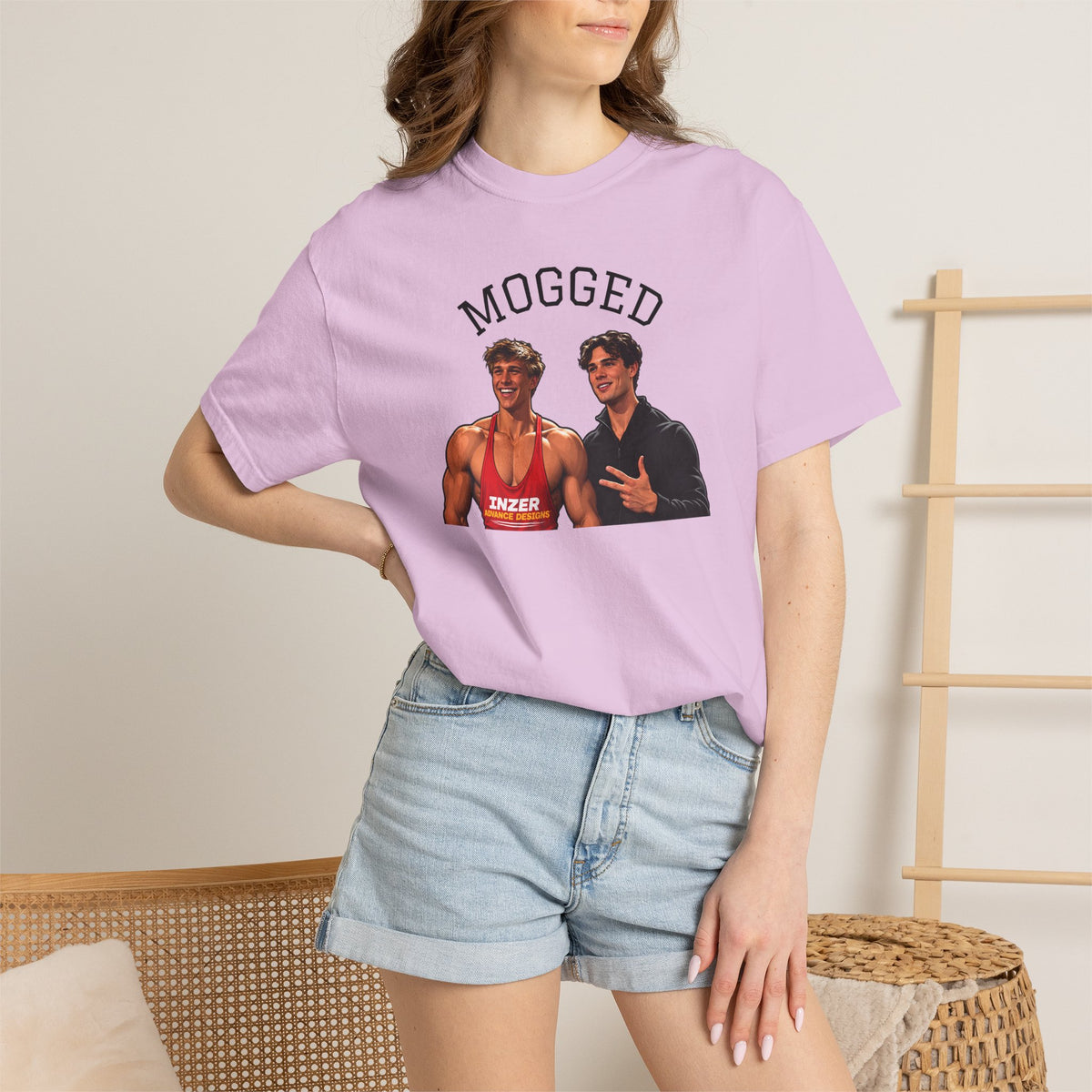 Looxmaxer Frame Mog Tee-Shirt - MOGGED Graphic Tee