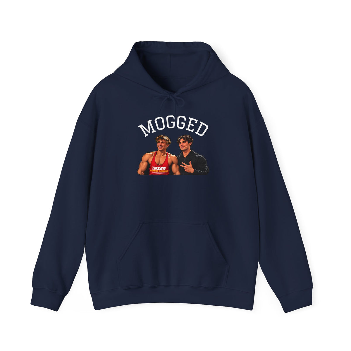 Looxmaxer Frame Mog Hoodie - MOGGED Graphic Hooded Sweatshirt