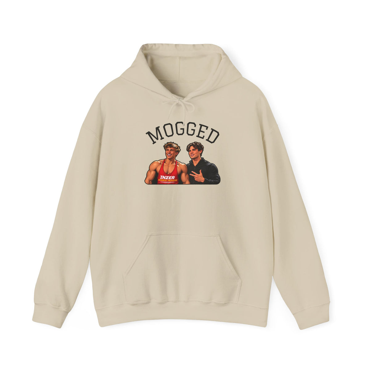 Looxmaxer Frame Mog Hoodie - MOGGED Graphic Hooded Sweatshirt