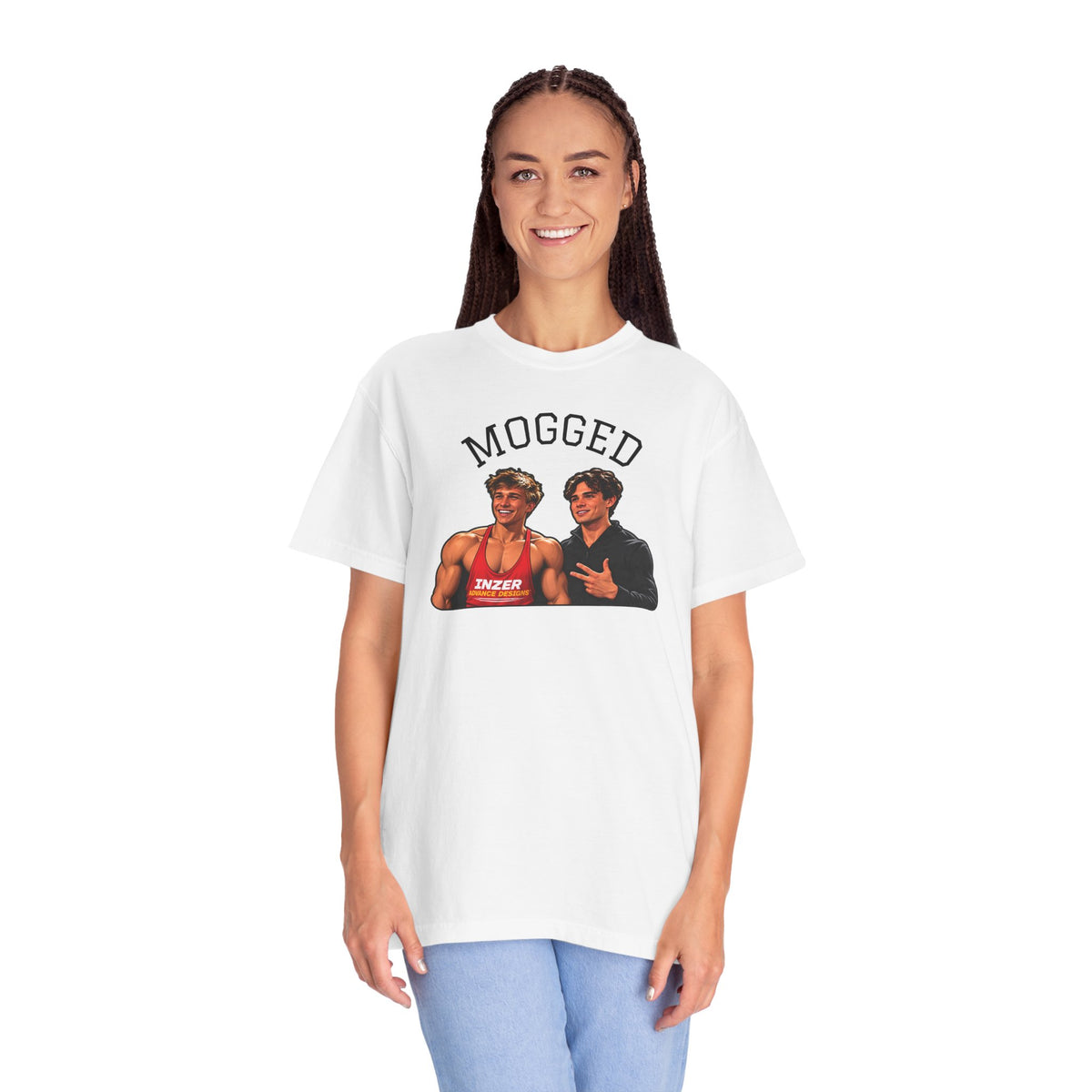 Looxmaxer Frame Mog Tee-Shirt - MOGGED Graphic Tee