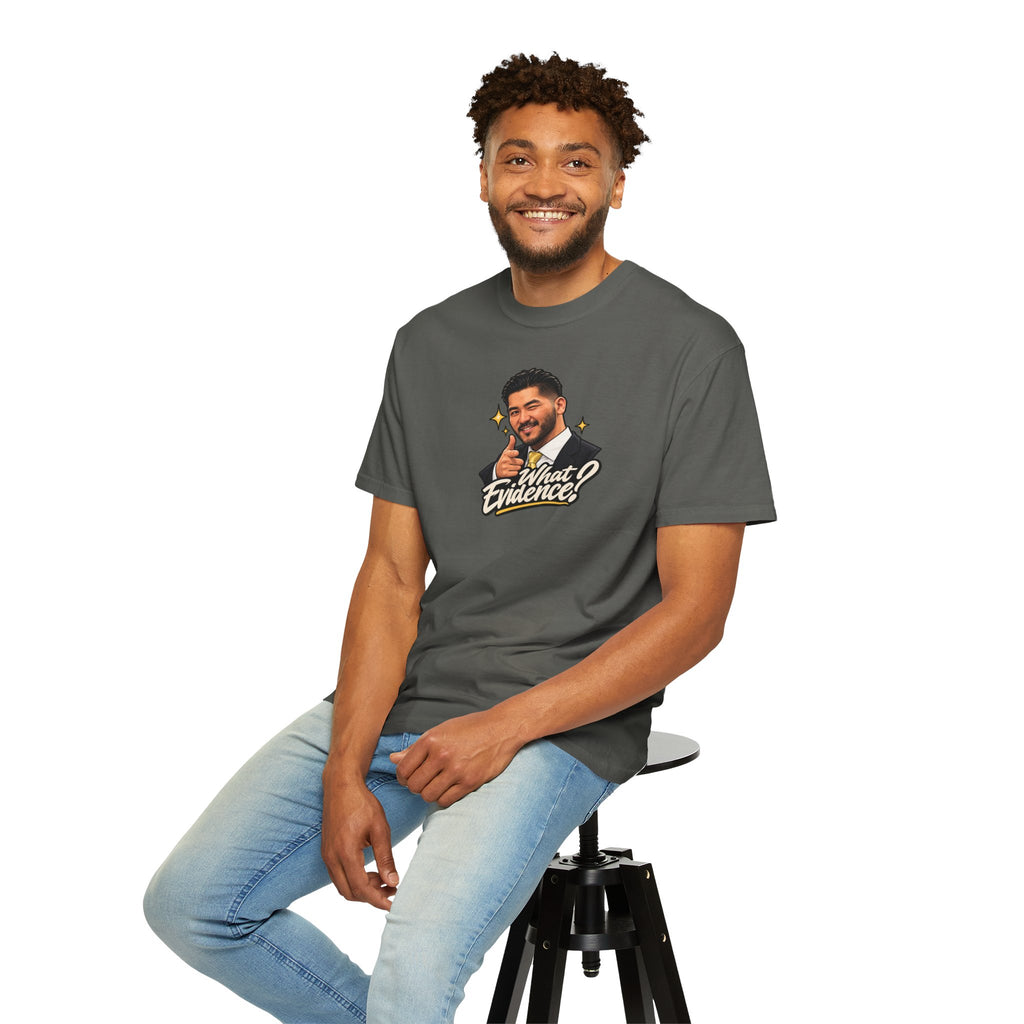 What Evidence? Graphic T-Shirt – Vintage Host Face Design