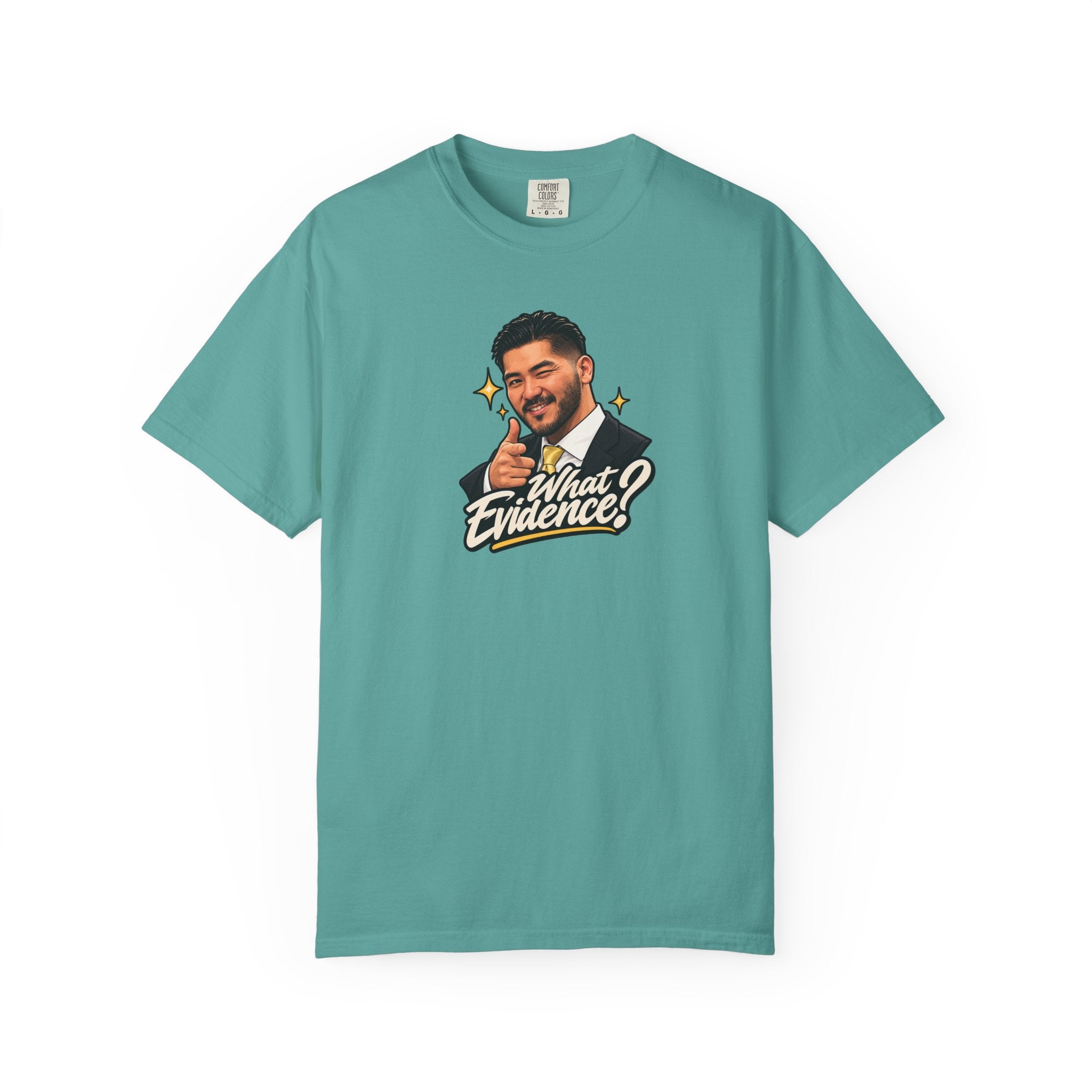 What Evidence? Graphic T-Shirt – Vintage Host Face Design