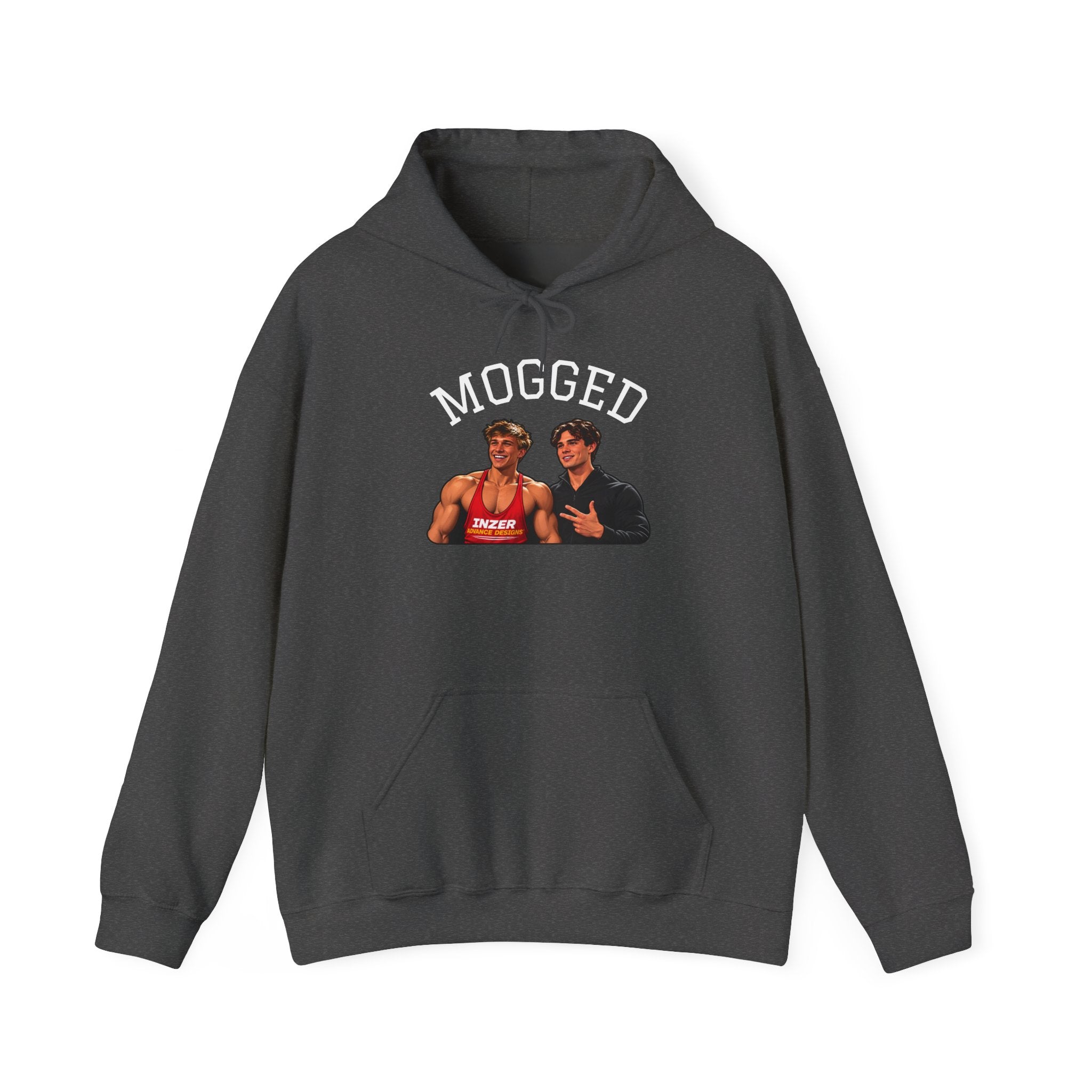 Looxmaxer Frame Mog Hoodie - MOGGED Graphic Hooded Sweatshirt