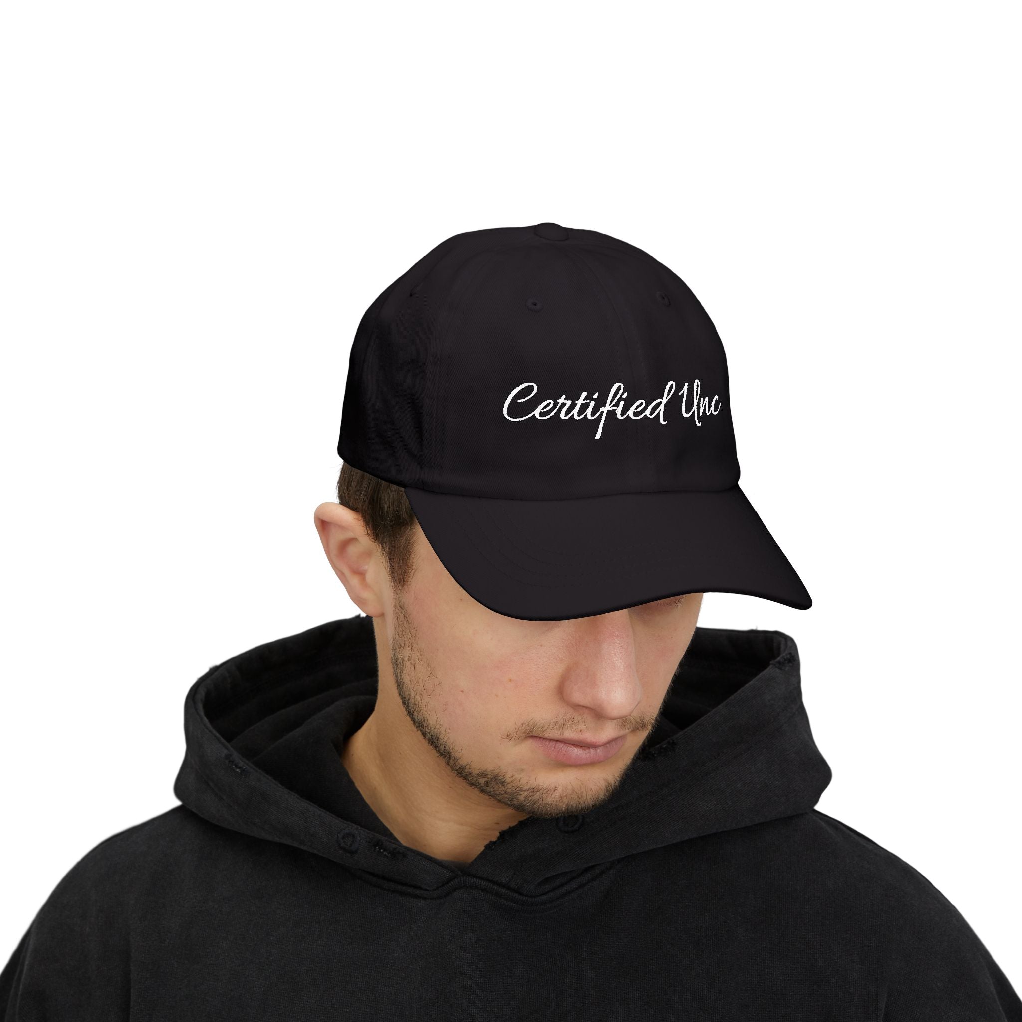 Certified Uncle Dad Cap – Embroidered Script Baseball Hat