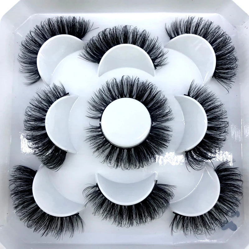 5Pairs 3D Mink Natural Eyelashes - ChoppedShop