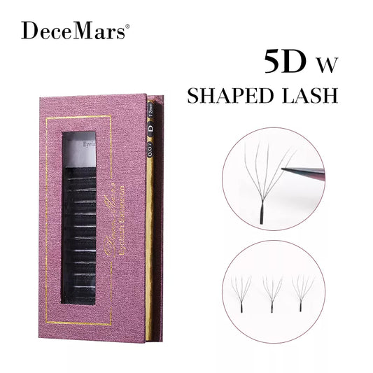 DeceMars 5D-W Shaped Eyelash Extensions: 12 Lines of Glamorous Volume for Stunning Eyes! - ChoppedShop