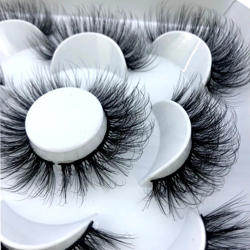 5Pairs 3D Mink Natural Eyelashes - ChoppedShop