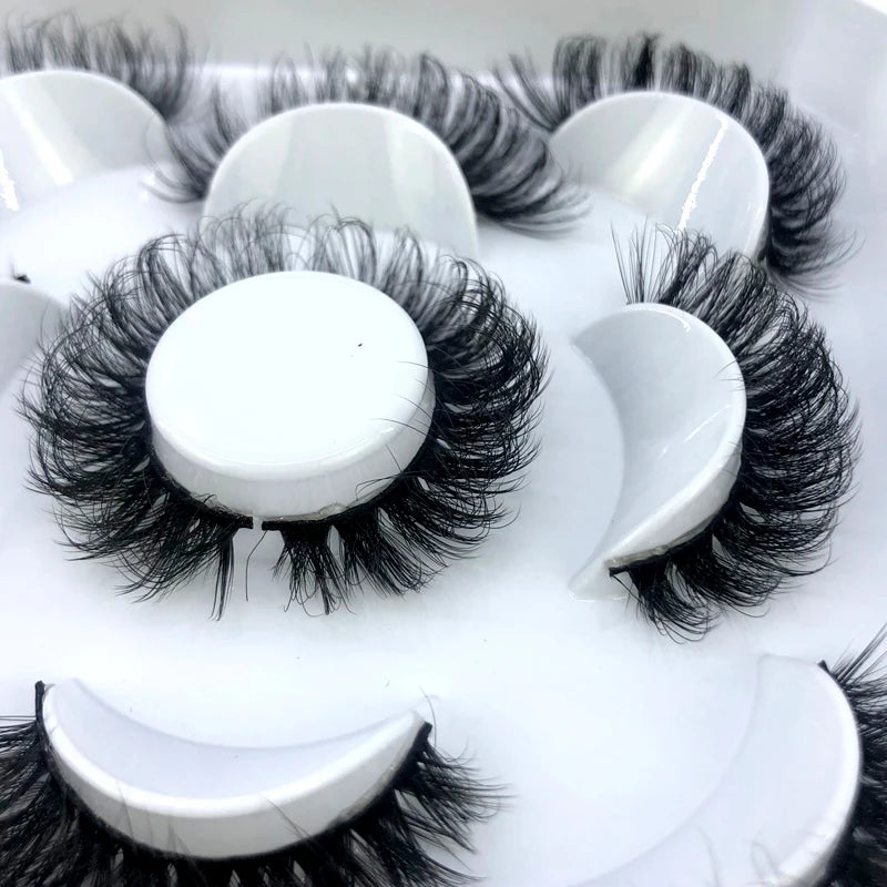 5Pairs 3D Mink Natural Eyelashes - ChoppedShop