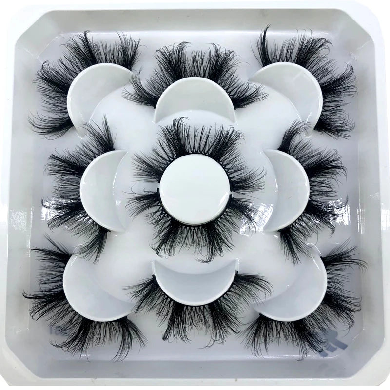 5Pairs 3D Mink Natural Eyelashes - ChoppedShop