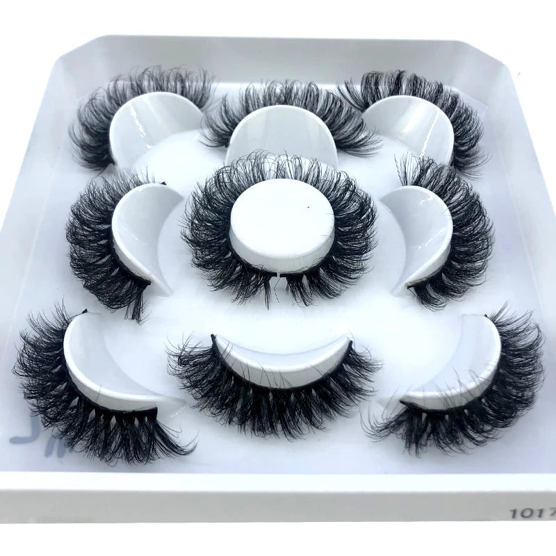 5Pairs 3D Mink Natural Eyelashes - ChoppedShop