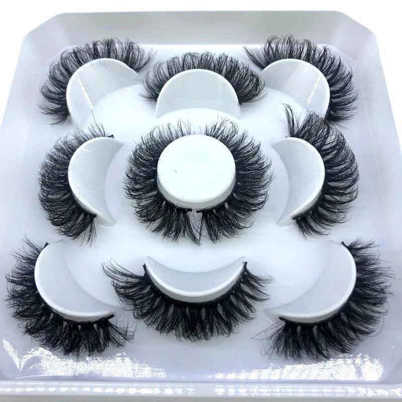 5Pairs 3D Mink Natural Eyelashes - ChoppedShop