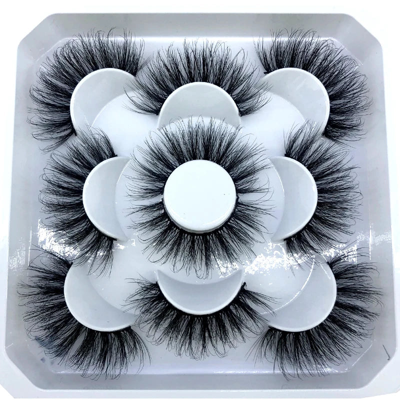 5Pairs 3D Mink Natural Eyelashes - ChoppedShop