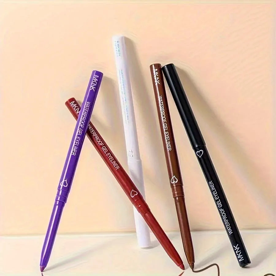 "2-in-1 Eyeliner & Lip Liner Gel Pencil: Waterproof, Long-Lasting, Available in 6 Colors"