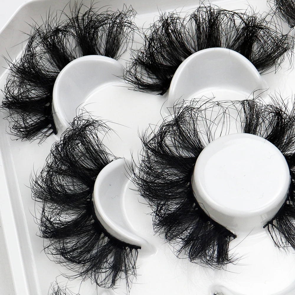 5 Pairs 25mm 3D Mink Eyelashes - ChoppedShop