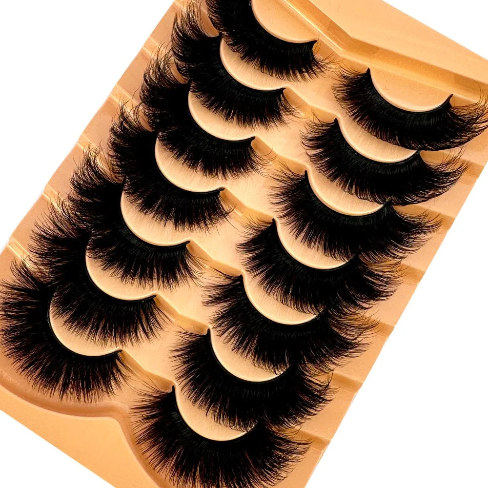 3D Faux Mink Eyelashes  7pairs - ChoppedShop