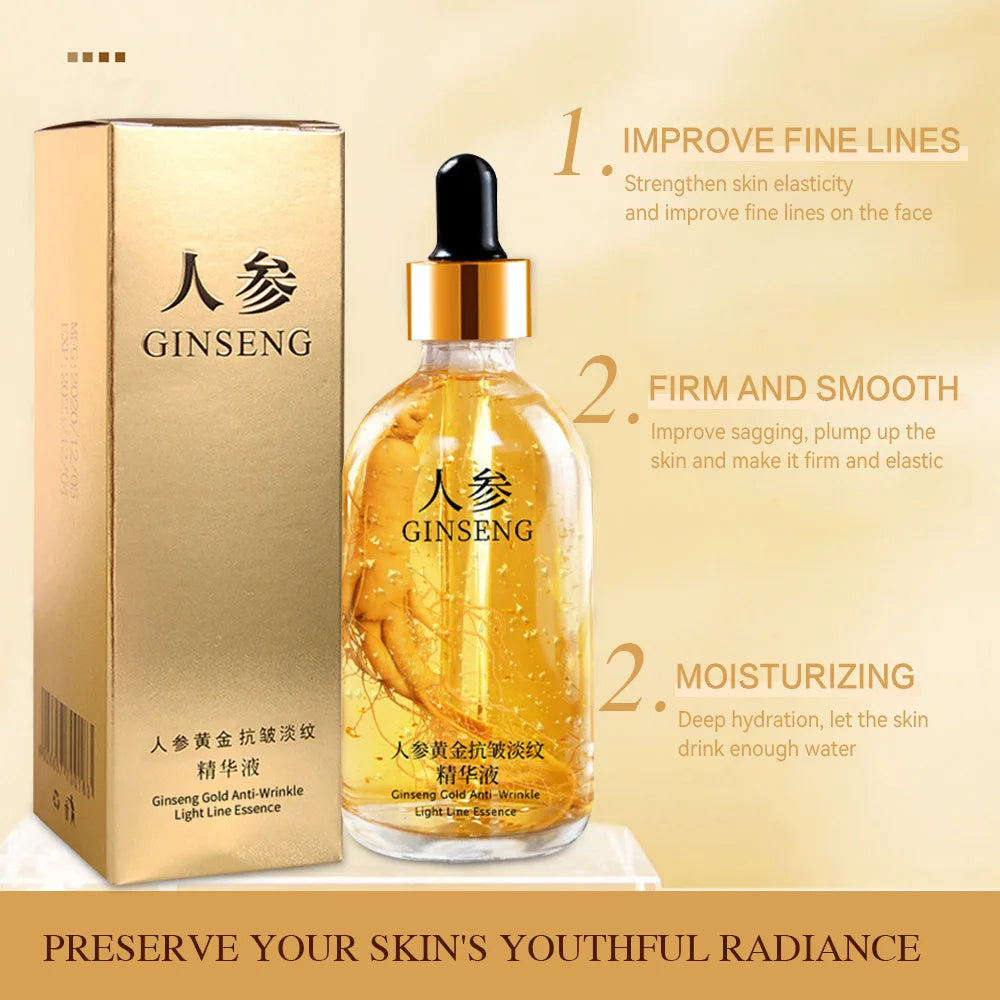 24k Gold Hyaluronic Acid Nicotinamide Face Serum Anti Aging Facial Lifting Collagen Essence 100ML - ChoppedShop