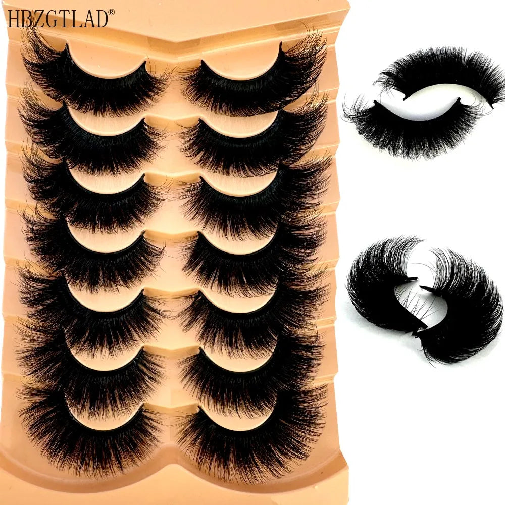 3D Faux Mink Eyelashes  7pairs - ChoppedShop