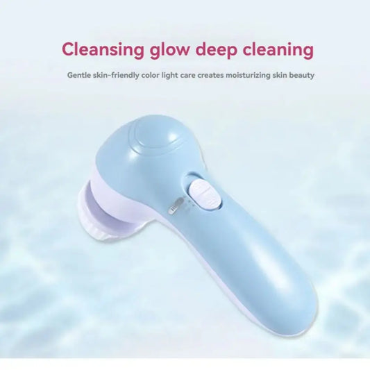 5-in-1 Electric Facial Cleaner: Ultimate Spa-Quality Face Cleansing Brush for Radiant Skin! - ChoppedShop