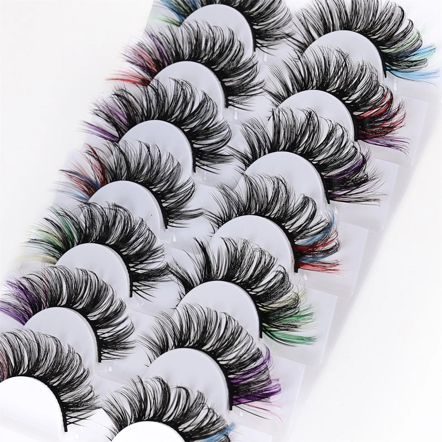 7pairs Faux Mink Fluffy Eyelashes Russian - ChoppedShop